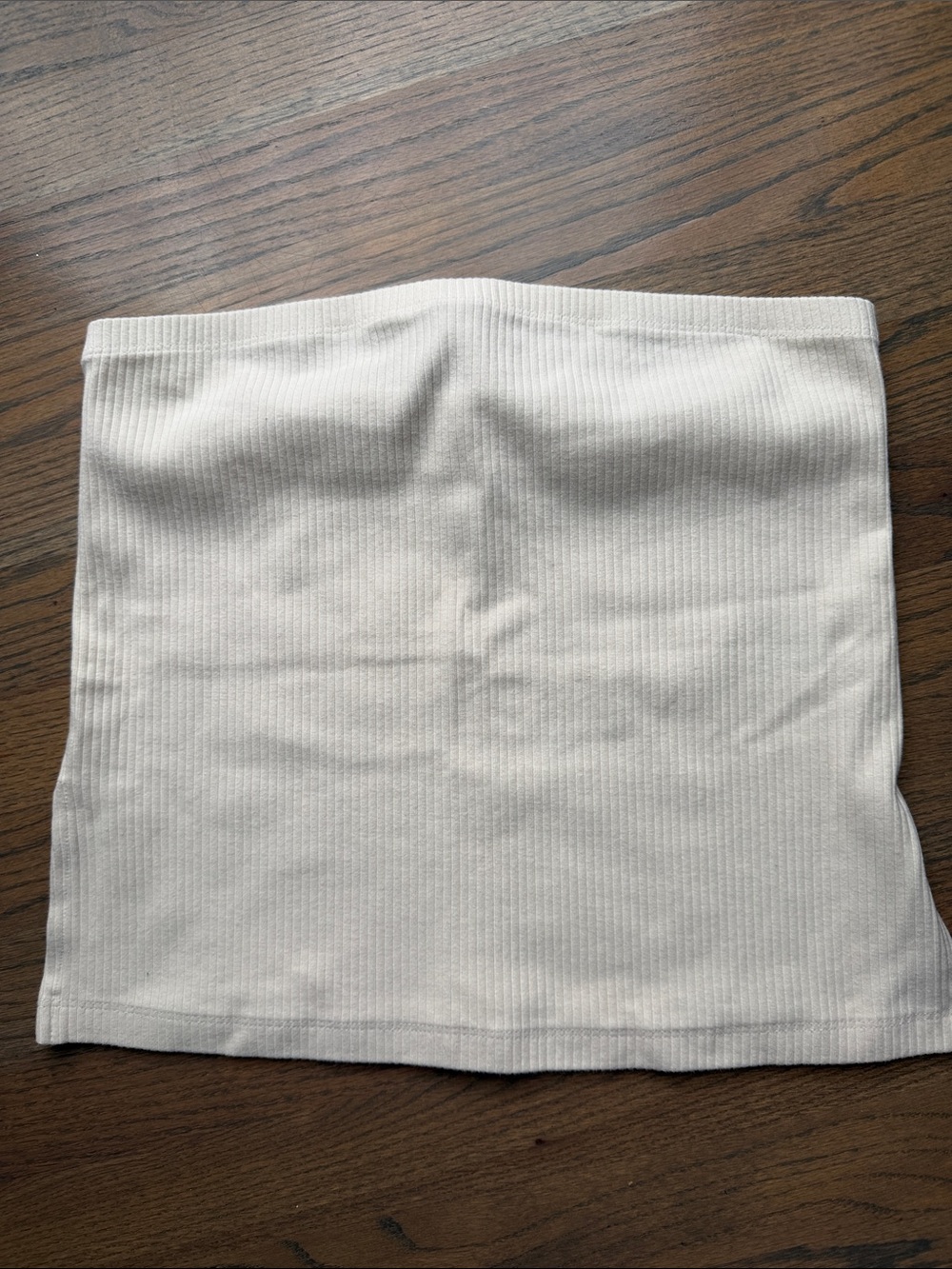 Women’s Ribbed Cream Tube top